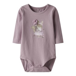 NAME IT BABY Sunshine L/S Bodystocking - Keepsake Lilac