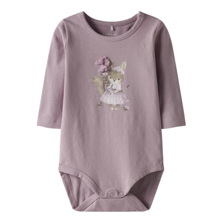 NAME IT BABY Sunshine L/S Bodystocking - Keepsake Lilac