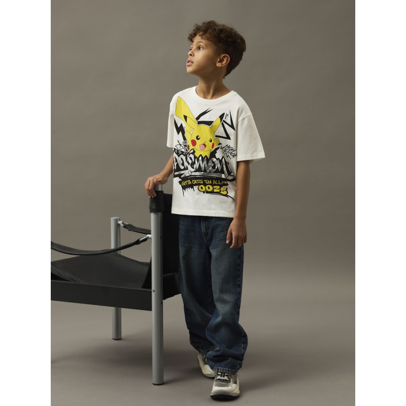 NAME IT KIDS Nirel Pokemon T-shirt - Cloud Dancer