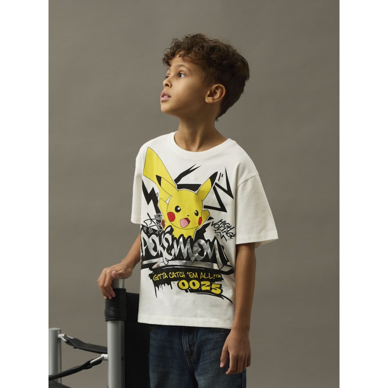 NAME IT KIDS Nirel Pokemon T-shirt - Cloud Dancer