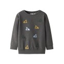 NAME IT MINI Sandro L/S Sweatshirt - Dark Grey Melange