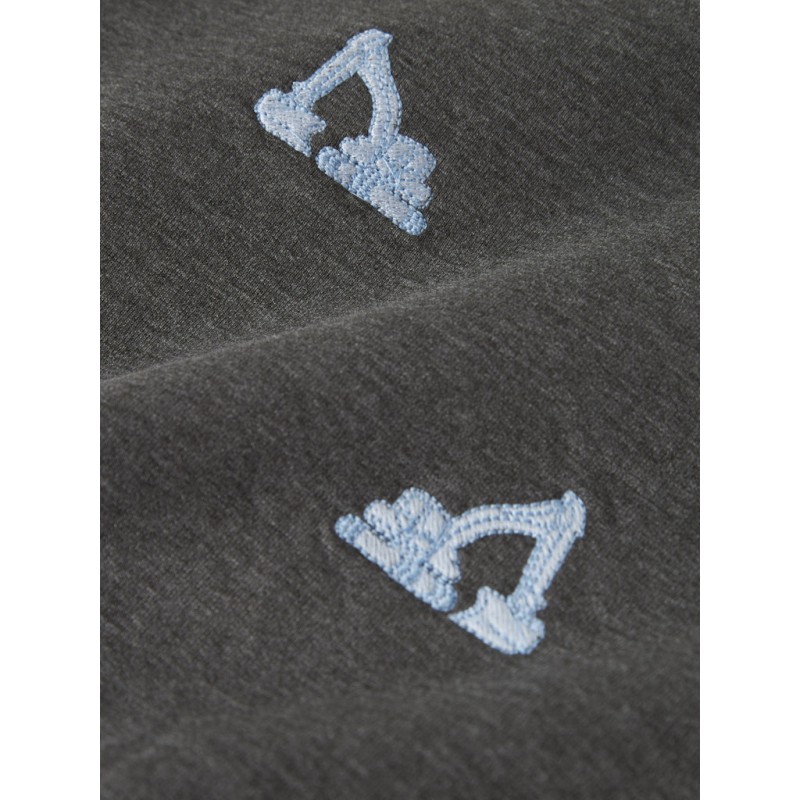 NAME IT MINI Sandro L/S Sweatshirt - Dark Grey Melange