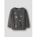 NAME IT MINI Sandro L/S Sweatshirt - Dark Grey Melange