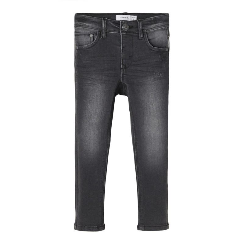 NAME IT Mini Polly slim-fit jeans - Dark Grey Denim