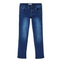 NAME It Kids Ryan Denim Timian Fleece Jeans - Dark Blue Denim