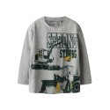 NAME IT MINI Sennet L/S Bluse - Grey Melange