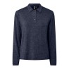 PIECES Ritt L/S Polo - Maritime Blue