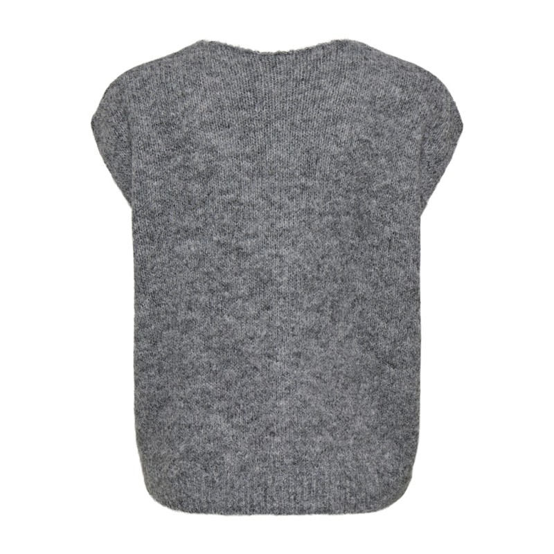ONLY Azu Strik Vest - Dark Grey Melange