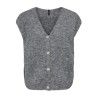 ONLY Azu Strik Vest - Dark Grey Melange