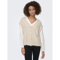 ONLY Azu Strik Vest - Sandshell