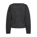 ONLY Mella L/S Strik Jakke - Dark Grey Melange
