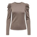 JDY Tonsy L/S Bluse - Fossil / Melange