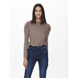 JDY Tonsy L/S Bluse - Fossil / Melange