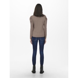 JDY Tonsy L/S Bluse - Fossil / Melange