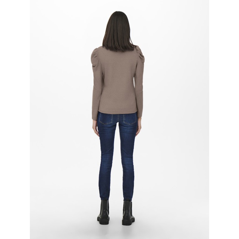 JDY Tonsy L/S Bluse - Fossil / Melange