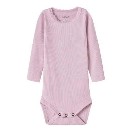 NAME IT Baby Kab L/S Bodystocking - Fragrant Lilac