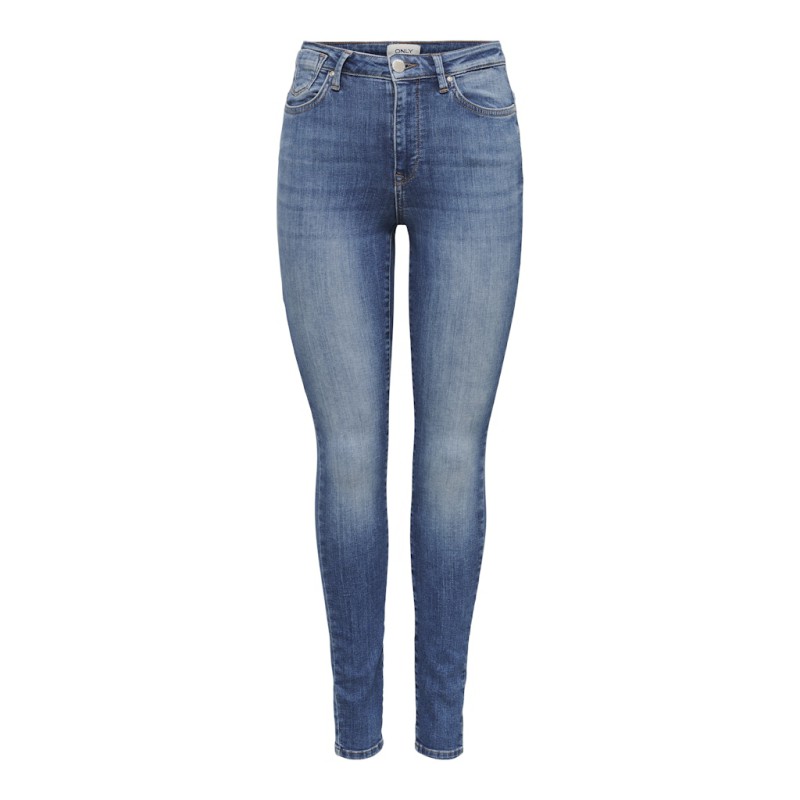 ONLY  Forever High Skinny Fit Denim Jeans - Medium Blue Denim