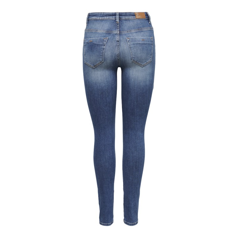 ONLY  Forever High Skinny Fit Denim Jeans - Medium Blue Denim
