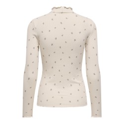 JDY Fransiska L/S Bluse - Whitecap Gray / Pink Lady Flower