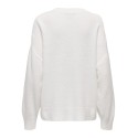 JDY Sonja L/S Strik Sweater - Cloud Dancer