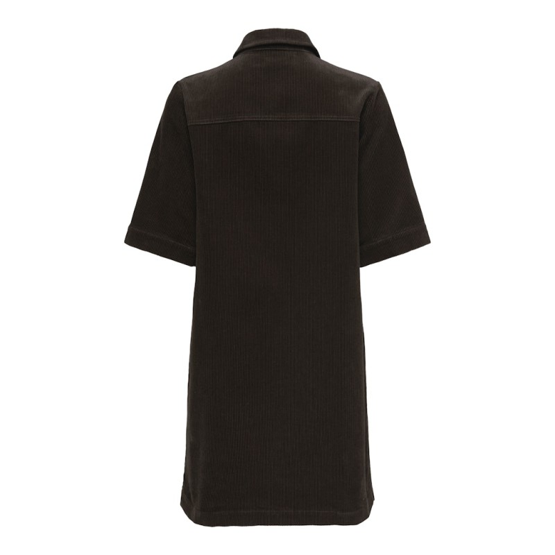 JDY Shiraz S/S Fløjl Kjole - Coffee Bean