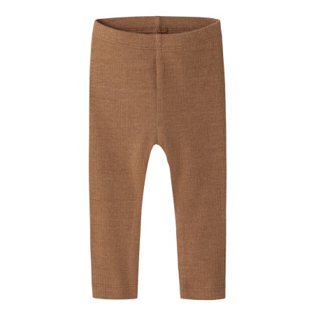 NAME IT Kab Leggings - Toasted Coconut / Melange