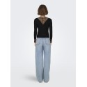 JDY Roxy L/S Blonde Top - Sort