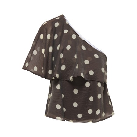 JDY Fay Off-shoulder Top - Chocolate Torte