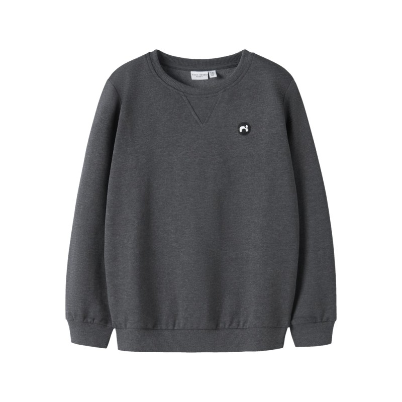 NAME IT Kids Vimo Sweatshirt - Dark Grey Melange