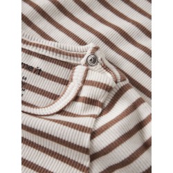 NAME IT BABY Bani L/S Bodystocking - Toasted Coconut