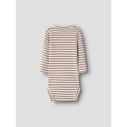 NAME IT BABY Bani L/S Bodystocking - Toasted Coconut