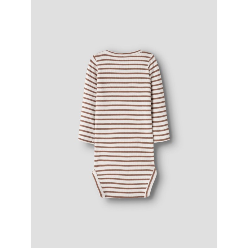 NAME IT BABY Bani L/S Bodystocking - Toasted Coconut