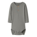 NAME IT BABY Kab L/S Bodystocking - Shadow