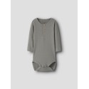 NAME IT BABY Kab L/S Bodystocking - Shadow