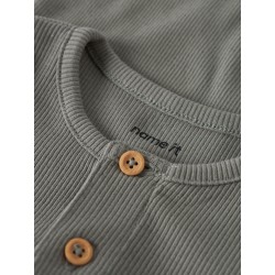 NAME IT BABY Kab L/S Bodystocking - Shadow