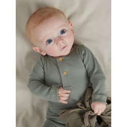 NAME IT BABY Kab L/S Bodystocking - Shadow