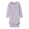 NAME IT Baby Kab L/S Bodystocking - Lavender Gray