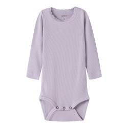 NAME IT Baby Kab L/S Bodystocking - Lavender Gray
