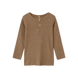 NAME IT MINI Kab Bluse - Toasted Coconut / Melange
