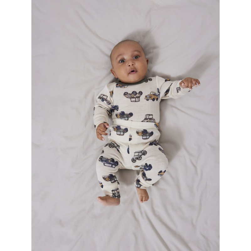 NAME IT BABY Wang Uld Skiunderbukser - Snow White