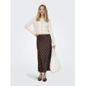 JDY Hailey Satin Midaxi Nederdel - Puce