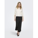JDY Hailey Satin Midaxi Nederdel - Sort