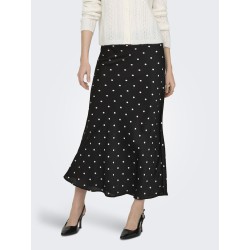 JDY Hailey Satin Midaxi Nederdel - Sort