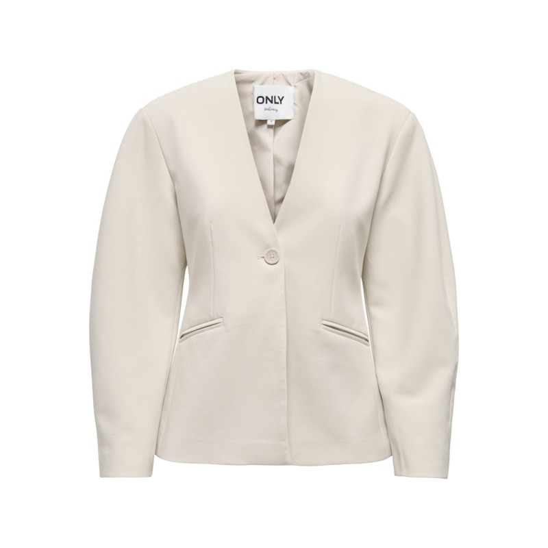 ONLY Casey L/S Balloon Blazer - Pumice Stone