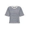 ONLY Carlina S/S T-shirt - Cloud Dancer / Naval Academy