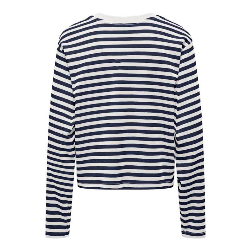 ONLY Carlina L/S Bluse - Cloud Dancer / Naval Academy