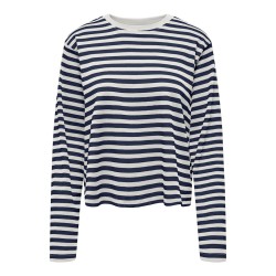 ONLY Carlina L/S Bluse - Cloud Dancer / Naval Academy