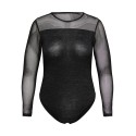 ONLY CARMAKOMA Esther Glitter L/S Bodystocking - Sort