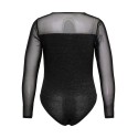 ONLY CARMAKOMA Esther Glitter L/S Bodystocking - Sort