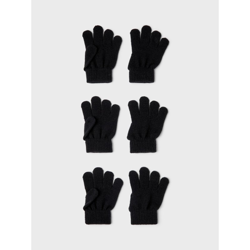 NAME IT KIDS Magic 3-Pak Handsker - Sort